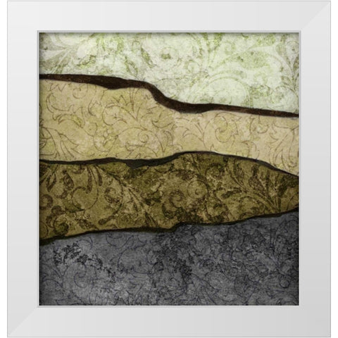 River Earth Cool II White Modern Wood Framed Art Print by Emery, Kristin