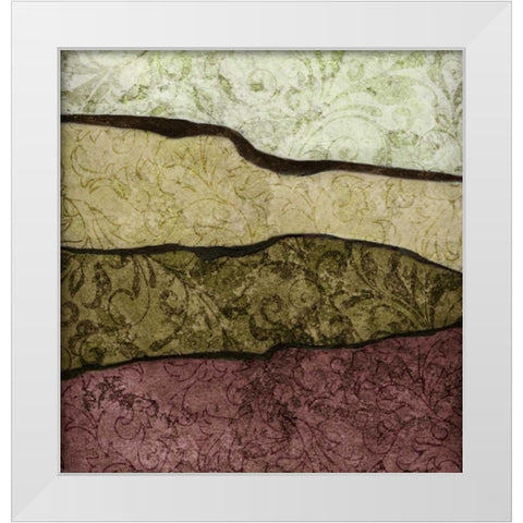 River Earth Warm II White Modern Wood Framed Art Print by Emery, Kristin