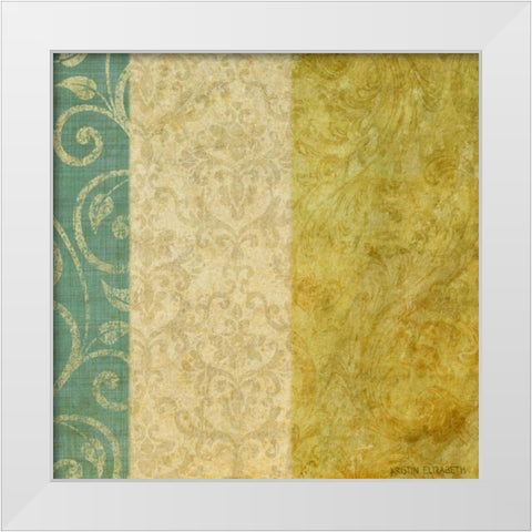 Victorian Vines I White Modern Wood Framed Art Print by Emery, Kristin