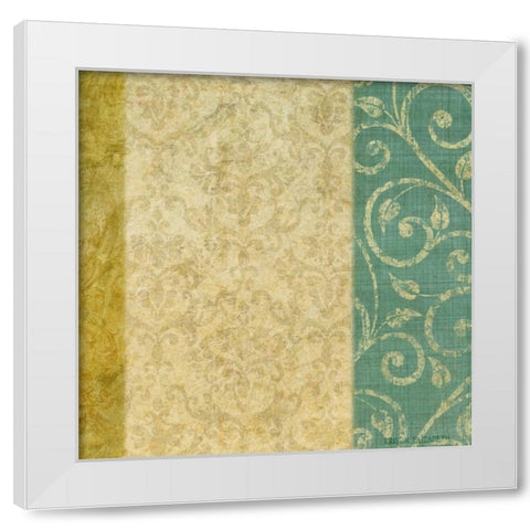 victorian vines 2 White Modern Wood Framed Art Print by Emery, Kristin