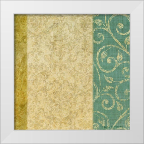 victorian vines 2 White Modern Wood Framed Art Print by Emery, Kristin