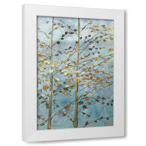 Whispering Aspen 1 White Modern Wood Framed Art Print by Kruk