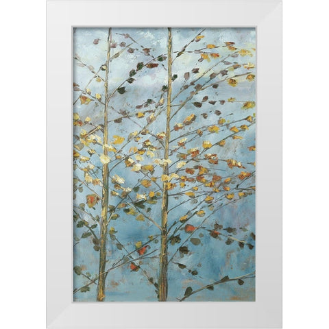 Whispering Aspen 1 White Modern Wood Framed Art Print by Kruk