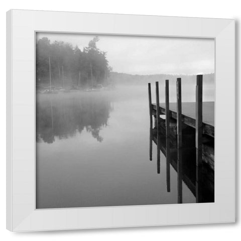 Stillness White Modern Wood Framed Art Print by Colberg, Lisa