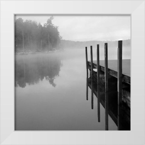 Stillness White Modern Wood Framed Art Print by Colberg, Lisa