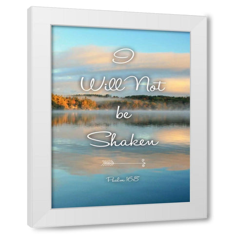 Not Be Shaken White Modern Wood Framed Art Print by Colberg, Lisa