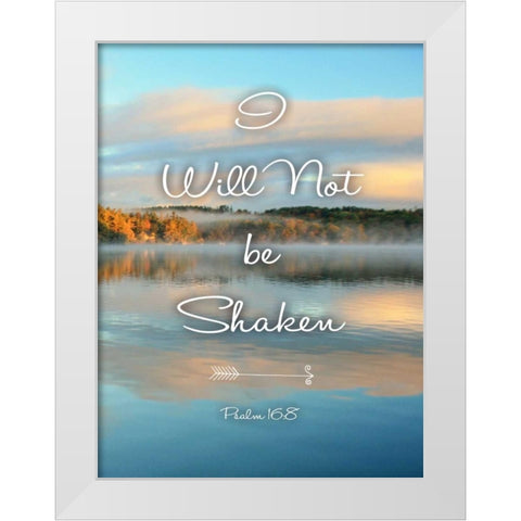 Not Be Shaken White Modern Wood Framed Art Print by Colberg, Lisa