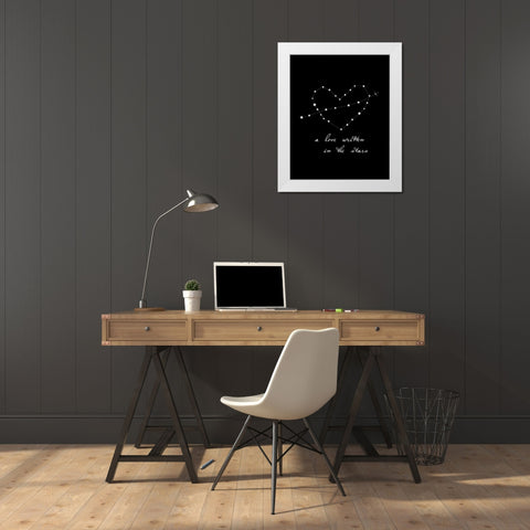 A Love Written White Modern Wood Framed Art Print by Straatsma, Leah