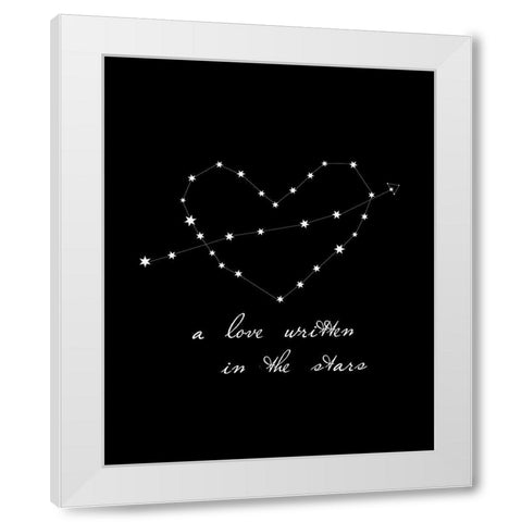 A Love Written White Modern Wood Framed Art Print by Straatsma, Leah