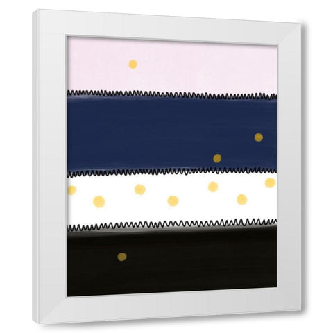 Abstract Rectangles White Modern Wood Framed Art Print by Straatsma, Leah