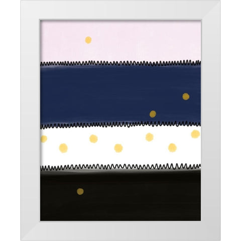Abstract Rectangles White Modern Wood Framed Art Print by Straatsma, Leah