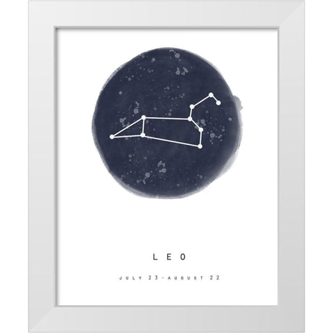 Leo White Modern Wood Framed Art Print by Straatsma, Leah
