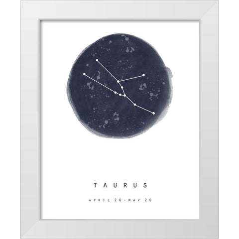 Taurus White Modern Wood Framed Art Print by Straatsma, Leah