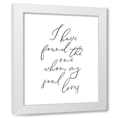 I Have Found White Modern Wood Framed Art Print by Straatsma, Leah