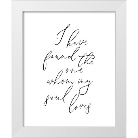 I Have Found White Modern Wood Framed Art Print by Straatsma, Leah