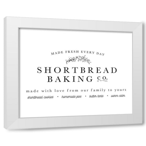 Shortbread Co White Modern Wood Framed Art Print by Straatsma, Leah