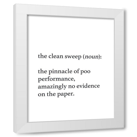 Clean Sweep White Modern Wood Framed Art Print by Straatsma, Leah