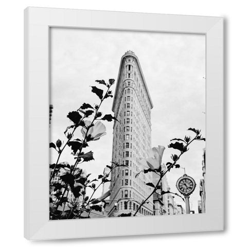 NYC Flatiron White Modern Wood Framed Art Print by Straatsma, Leah