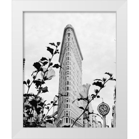 NYC Flatiron White Modern Wood Framed Art Print by Straatsma, Leah