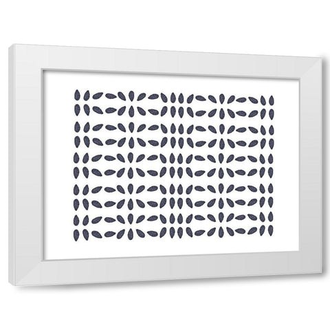 Ink Drop White Modern Wood Framed Art Print by Straatsma, Leah