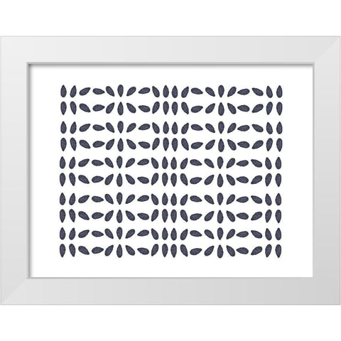 Ink Drop White Modern Wood Framed Art Print by Straatsma, Leah