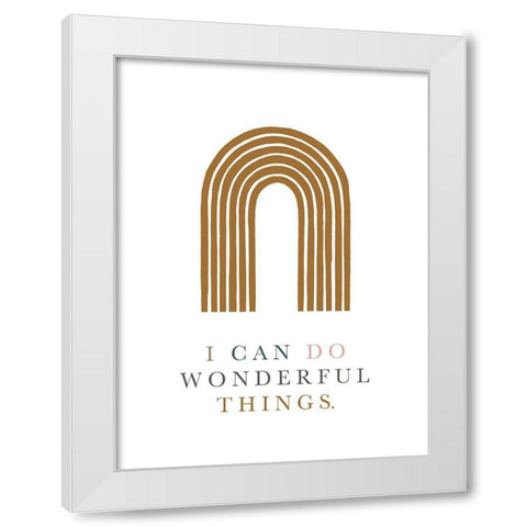 Wonderful Things White Modern Wood Framed Art Print by Straatsma, Leah