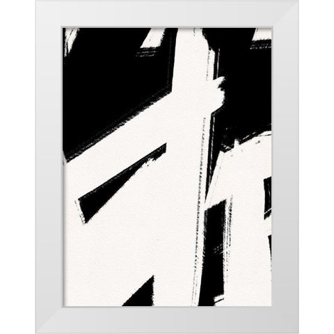 Climbing the Walls White Modern Wood Framed Art Print by Straatsma, Leah