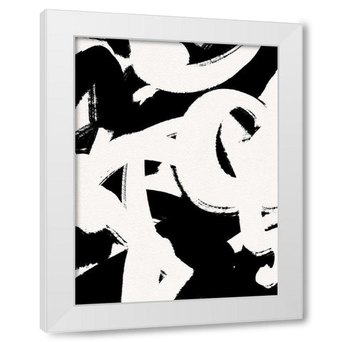 Confusion White Modern Wood Framed Art Print by Straatsma, Leah