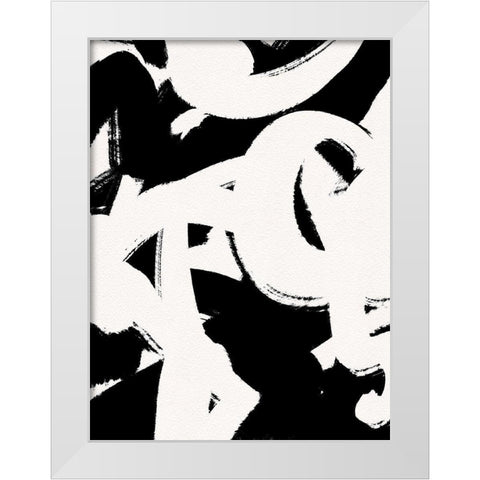 Confusion White Modern Wood Framed Art Print by Straatsma, Leah