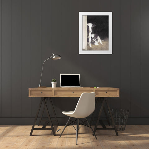 Best Friends White Modern Wood Framed Art Print by Straatsma, Leah