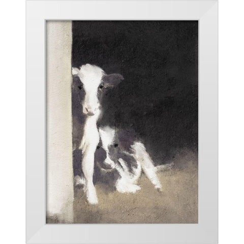 Best Friends White Modern Wood Framed Art Print by Straatsma, Leah