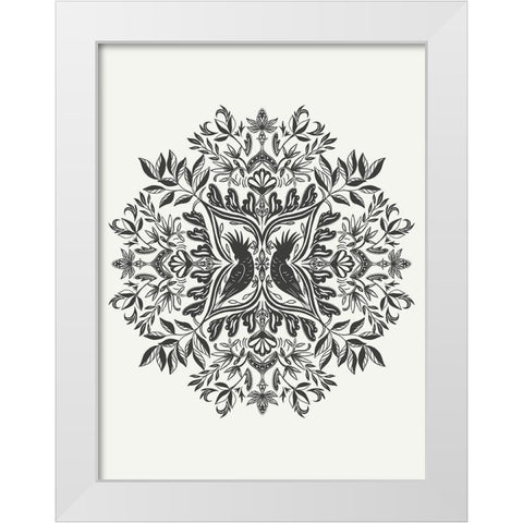 Fancy Toucans White Modern Wood Framed Art Print by Straatsma, Leah