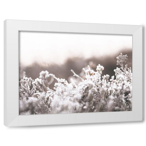 Cashmere Frost White Modern Wood Framed Art Print by Straatsma, Leah