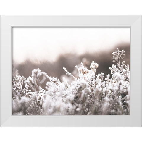 Cashmere Frost White Modern Wood Framed Art Print by Straatsma, Leah
