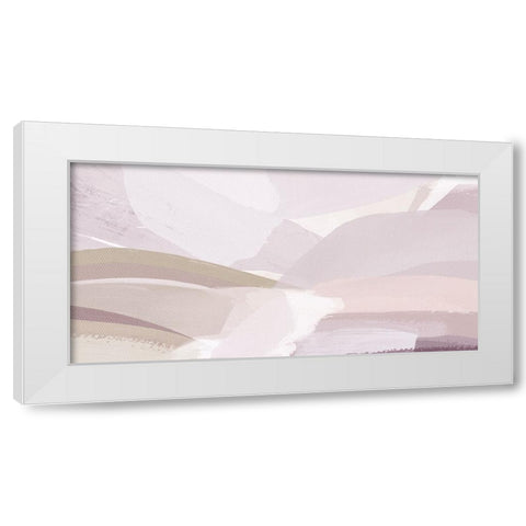 Brush Stroke Landscape White Modern Wood Framed Art Print by Straatsma, Leah