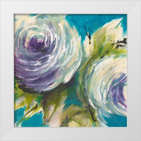 Original White Modern Wood Framed Art Print by May