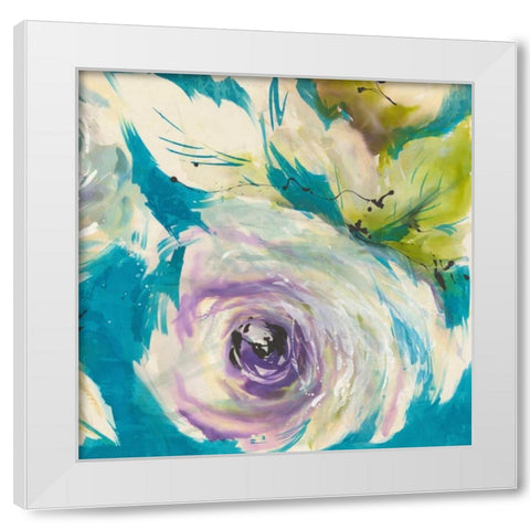 Original 2 White Modern Wood Framed Art Print by May