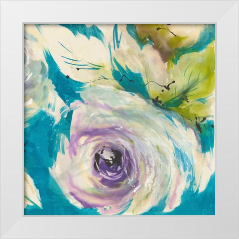Original 2 White Modern Wood Framed Art Print by May