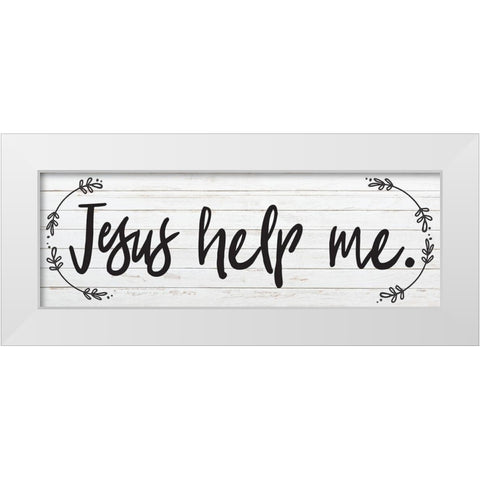 God Bless 4 White Modern Wood Framed Art Print by Hogan, Melody