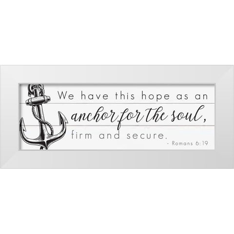 Seafaring Scriptures 1 White Modern Wood Framed Art Print by Hogan, Melody