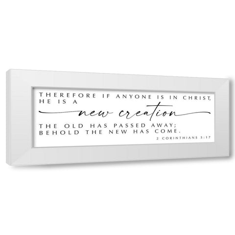 New Creation White Modern Wood Framed Art Print by Hogan, Melody