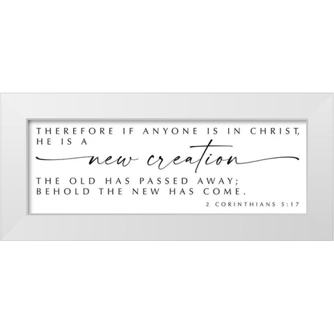 New Creation White Modern Wood Framed Art Print by Hogan, Melody