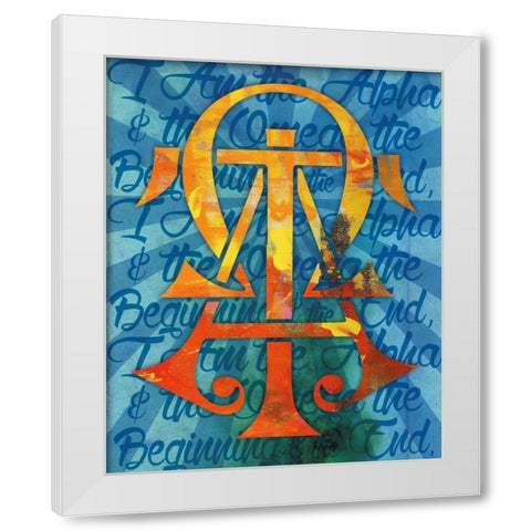 Alpha Confirmation 1 White Modern Wood Framed Art Print by Hogan, Melody