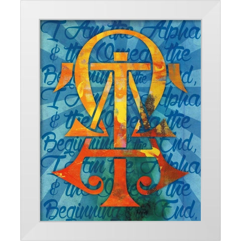 Alpha Confirmation 1 White Modern Wood Framed Art Print by Hogan, Melody