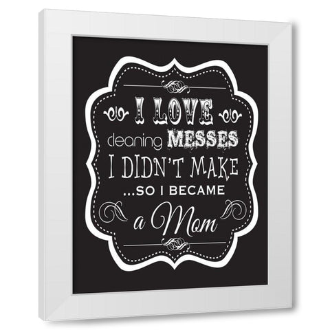 Bath Chalk 2 White Modern Wood Framed Art Print by Hogan, Melody