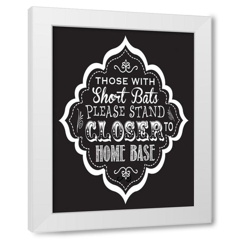 Bath Chalk 5 White Modern Wood Framed Art Print by Hogan, Melody