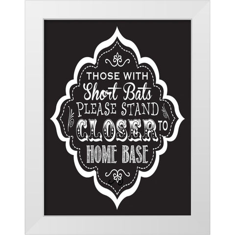 Bath Chalk 5 White Modern Wood Framed Art Print by Hogan, Melody