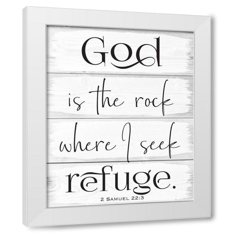 God Wood Panels 1 White Modern Wood Framed Art Print by Hogan, Melody