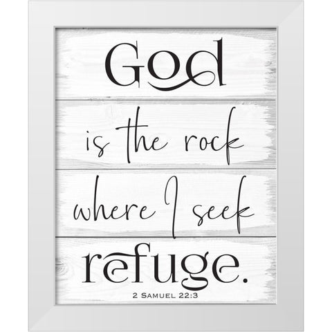 God Wood Panels 1 White Modern Wood Framed Art Print by Hogan, Melody