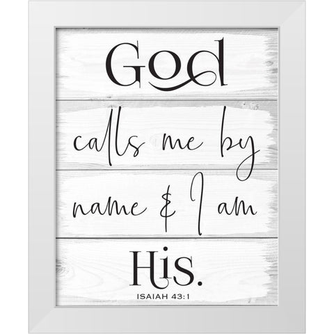 God Wood Panels 3 White Modern Wood Framed Art Print by Hogan, Melody